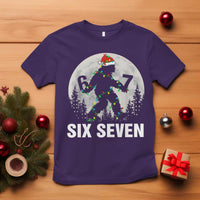 67 Six Seven T Shirt Funny Bigfoot Christmas Sasquatch Moon - Wonder Print Shop
