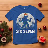 67 Six Seven T Shirt Funny Bigfoot Christmas Sasquatch Moon - Wonder Print Shop