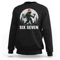 67 Six Seven Sweatshirt Funny Bigfoot Christmas Sasquatch Moon - Wonder Print Shop