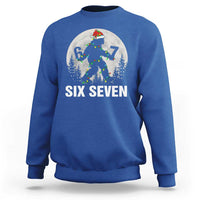 67 Six Seven Sweatshirt Funny Bigfoot Christmas Sasquatch Moon - Wonder Print Shop