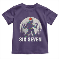 67 Six Seven Toddler T Shirt Funny Bigfoot Christmas Sasquatch Moon - Wonder Print Shop