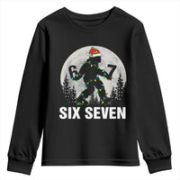 67 Six Seven Youth Sweatshirt Funny Bigfoot Christmas Sasquatch Moon - Wonder Print Shop