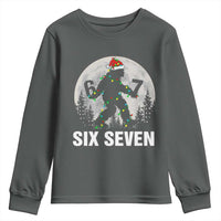 67 Six Seven Youth Sweatshirt Funny Bigfoot Christmas Sasquatch Moon - Wonder Print Shop