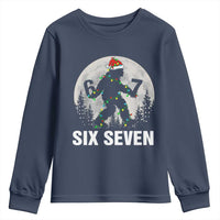67 Six Seven Youth Sweatshirt Funny Bigfoot Christmas Sasquatch Moon - Wonder Print Shop