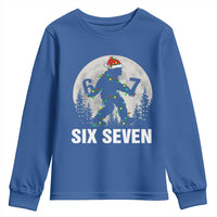 67 Six Seven Youth Sweatshirt Funny Bigfoot Christmas Sasquatch Moon - Wonder Print Shop