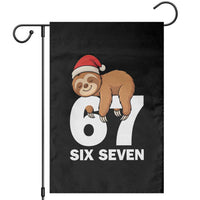 67 Six Seven Garden Flag Funny Sloth Christmas - Wonder Print Shop