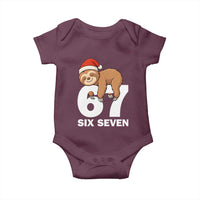 67 Six Seven Baby Onesie Funny Sloth Christmas - Wonder Print Shop