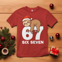 67 Six Seven T Shirt Funny Sloth Christmas - Wonder Print Shop