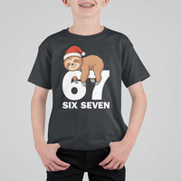 67 Six Seven T Shirt For Kid Funny Sloth Christmas - Wonder Print Shop