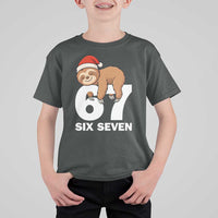 67 Six Seven T Shirt For Kid Funny Sloth Christmas - Wonder Print Shop