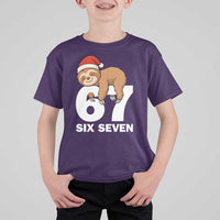 67 Six Seven T Shirt For Kid Funny Sloth Christmas - Wonder Print Shop