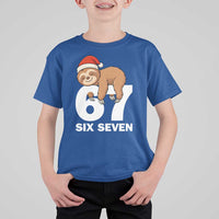 67 Six Seven T Shirt For Kid Funny Sloth Christmas - Wonder Print Shop