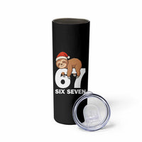 67 Six Seven Skinny Tumbler Funny Sloth Christmas - Wonder Print Shop