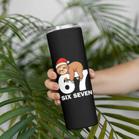 67 Six Seven Skinny Tumbler Funny Sloth Christmas - Wonder Print Shop