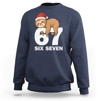 67 Six Seven Sweatshirt Funny Sloth Christmas - Wonder Print Shop