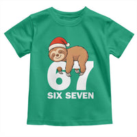 67 Six Seven Toddler T Shirt Funny Sloth Christmas - Wonder Print Shop