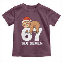 67 Six Seven Toddler T Shirt Funny Sloth Christmas - Wonder Print Shop