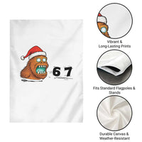 67 Six Seven Garden Flag Funny Bigfoot Christmas - Wonder Print Shop
