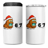 67 Six Seven 4 in 1 Can Cooler Tumbler Funny Bigfoot Christmas - Wonder Print Shop