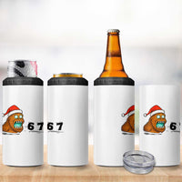 67 Six Seven 4 in 1 Can Cooler Tumbler Funny Bigfoot Christmas - Wonder Print Shop