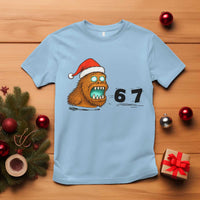 67 Six Seven T Shirt Funny Bigfoot Christmas - Wonder Print Shop