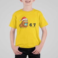67 Six Seven T Shirt For Kid Funny Bigfoot Christmas - Wonder Print Shop