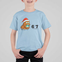 67 Six Seven T Shirt For Kid Funny Bigfoot Christmas - Wonder Print Shop