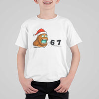 67 Six Seven T Shirt For Kid Funny Bigfoot Christmas - Wonder Print Shop