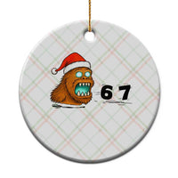 67 Six Seven Ceramic Ornament Funny Bigfoot Xmas - Wonder Print Shop