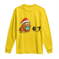 67 Six Seven Long Sleeve Shirt Funny Bigfoot Christmas - Wonder Print Shop