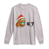 67 Six Seven Long Sleeve Shirt Funny Bigfoot Christmas - Wonder Print Shop