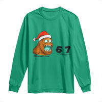 67 Six Seven Long Sleeve Shirt Funny Bigfoot Christmas - Wonder Print Shop