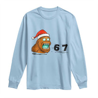 67 Six Seven Long Sleeve Shirt Funny Bigfoot Christmas - Wonder Print Shop