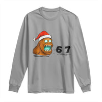 67 Six Seven Long Sleeve Shirt Funny Bigfoot Christmas - Wonder Print Shop