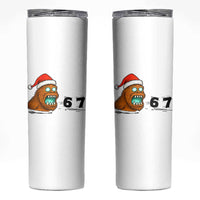 67 Six Seven Skinny Tumbler Funny Bigfoot Christmas - Wonder Print Shop
