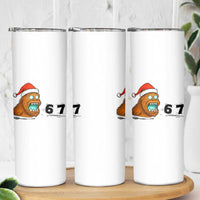 67 Six Seven Skinny Tumbler Funny Bigfoot Christmas - Wonder Print Shop