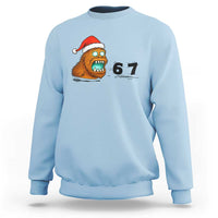 67 Six Seven Sweatshirt Funny Bigfoot Christmas - Wonder Print Shop