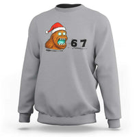 67 Six Seven Sweatshirt Funny Bigfoot Christmas - Wonder Print Shop