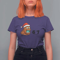 67 Six Seven T Shirt For Women Funny Bigfoot Christmas - Wonder Print Shop