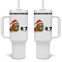 67 Six Seven Tumbler With Handle Funny Bigfoot Christmas - Wonder Print Shop
