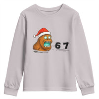 67 Six Seven Youth Sweatshirt Funny Bigfoot Christmas - Wonder Print Shop
