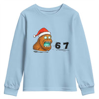 67 Six Seven Youth Sweatshirt Funny Bigfoot Christmas - Wonder Print Shop