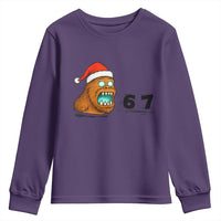 67 Six Seven Youth Sweatshirt Funny Bigfoot Christmas - Wonder Print Shop
