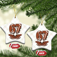 67 Six Seven Ceramic Ornament Funny Football Meme - Wonder Print Shop