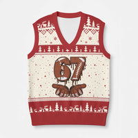 67 Six Seven V-Neck Knit Sweater Vest Funny Football Meme - Wonder Print Shop