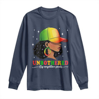 Afro African American Long Sleeve Shirt Unbothered By Negative Souls Black Sassy Queen