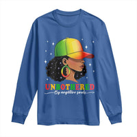 Afro African American Long Sleeve Shirt Unbothered By Negative Souls Black Sassy Queen