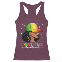 Afro African American Racerback Tank Top Unbothered By Negative Souls Black Sassy Queen