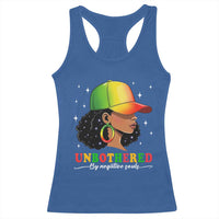 Afro African American Racerback Tank Top Unbothered By Negative Souls Black Sassy Queen