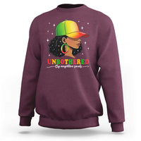 Afro African American Sweatshirt Unbothered By Negative Souls Black Sassy Queen